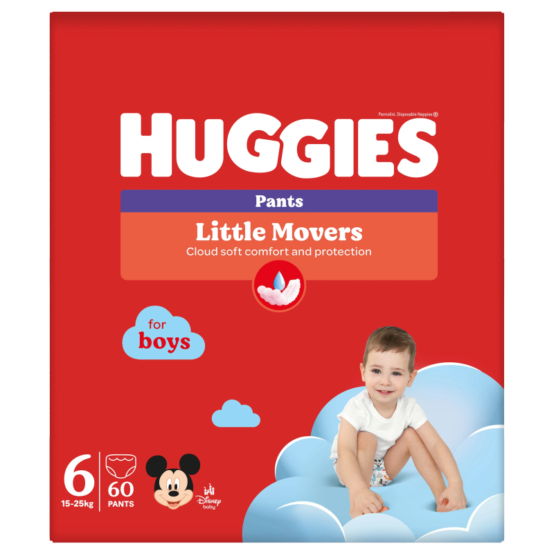 Huggies Pants Boy 6 ,15-25kg, biksītes 60gb.