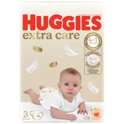 Huggies Extra Care kelnaitės vaikams 3 6-10kg, 72vnt