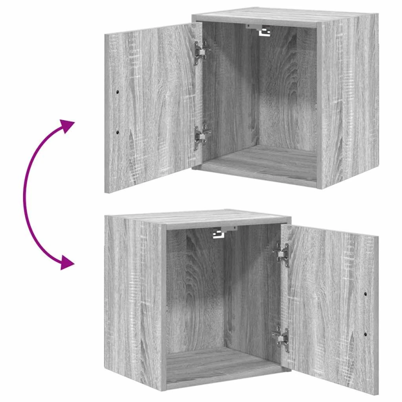 vidaXL garāžas sienas skapji, 2gab., inženierijas koks