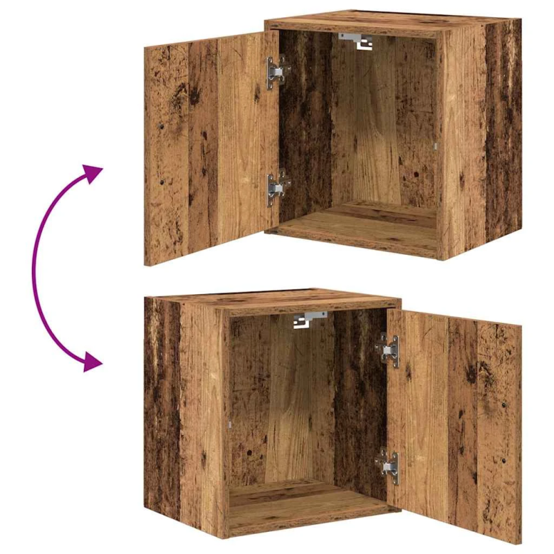 vidaXL garāžas sienas skapis Vecā koka inženierijas koksne