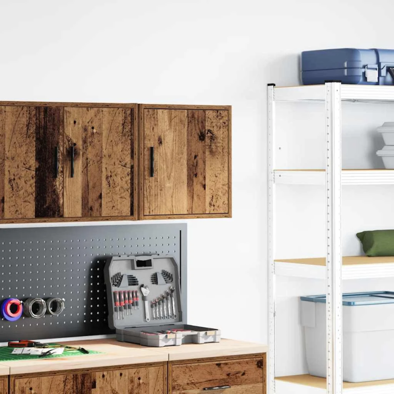 vidaXL garāžas sienas skapis Vecā koka inženierijas koksne