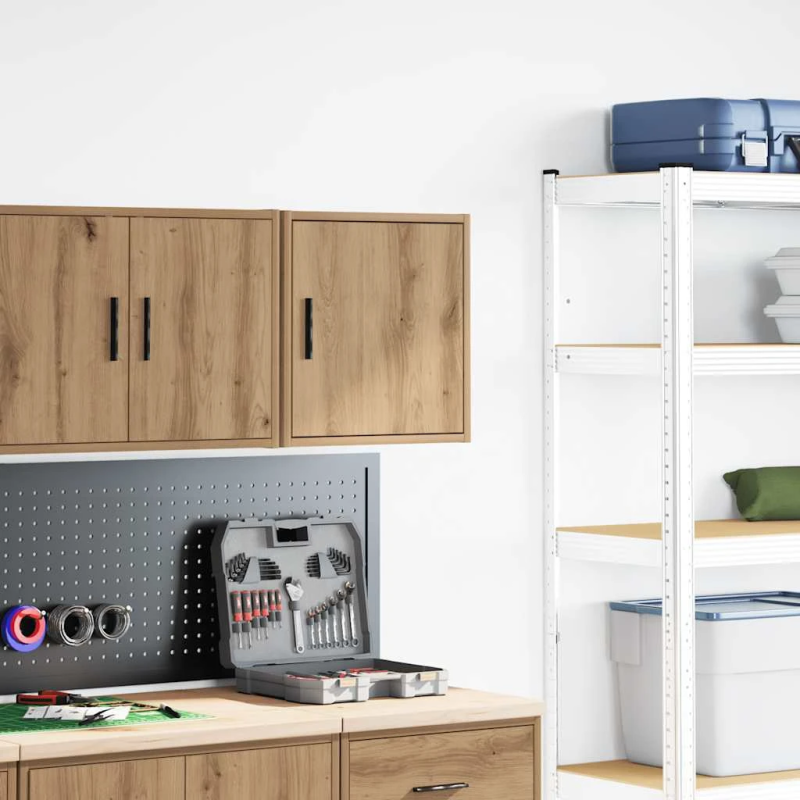 vidaXL Garāžas sienas skapis Amatnieka ozola inženierijas koks