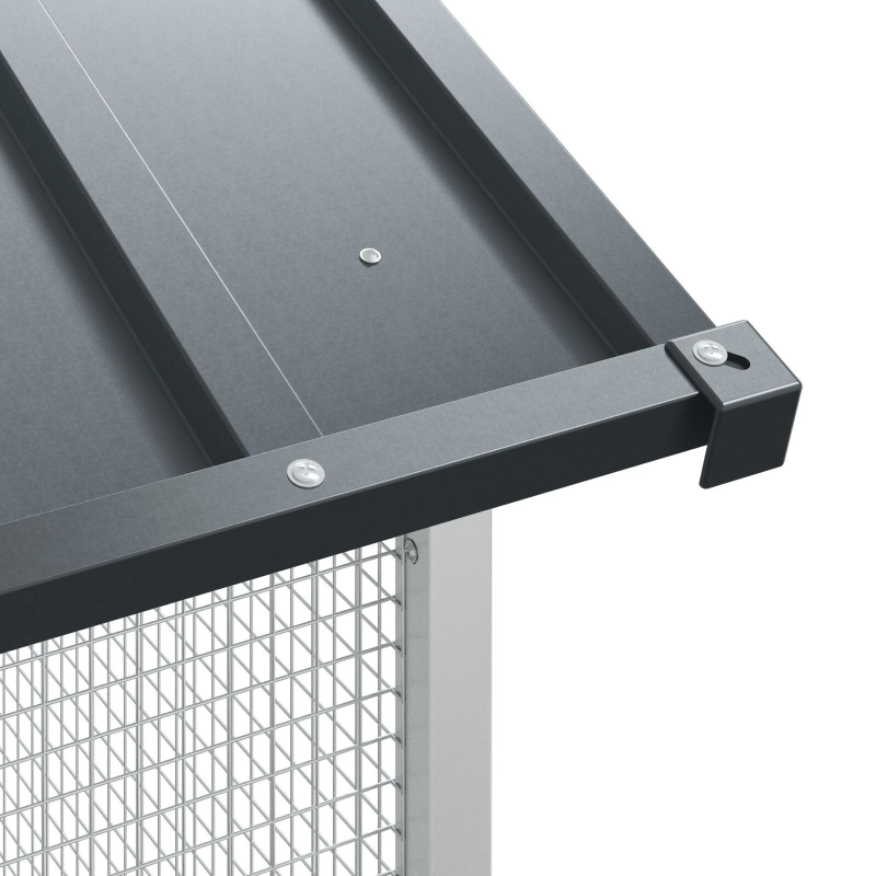 vidaXL Putnu būris Antracīts 315 x 167 x 200 cm Cinkots tērauds