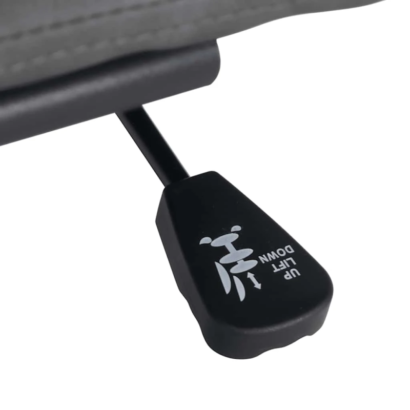 vidaXL biroja krēsls, tumši pelēks audums