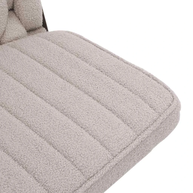 vidaXL grozāmā biroja krēsla Gaiši pelēks cirtains vilnai līdzīgs