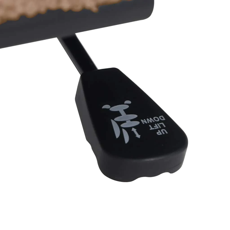 vidaXL grozāmā biroja krēsla smilškrāsas cirtains vilnai līdzīgs