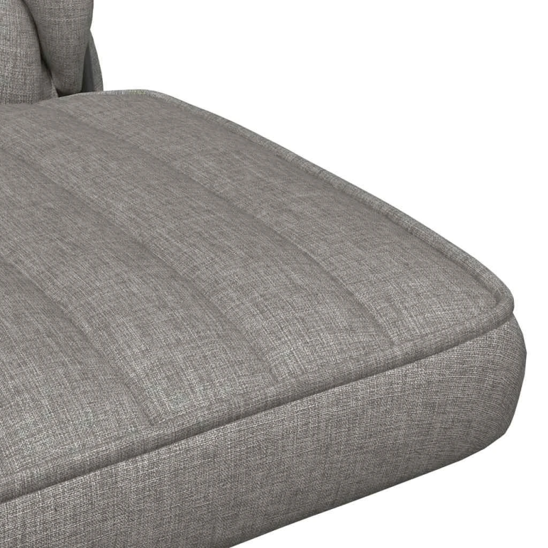 vidaXL biroja krēsls, grozāms, gaiši pelēks audums