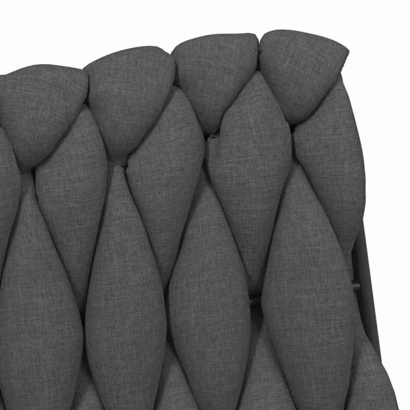 vidaXL biroja krēsls, tumši pelēks audums