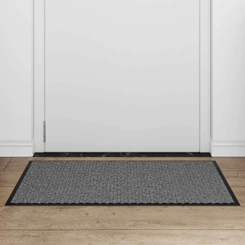 vidaXL durvju paklājs, antracītpelēks, 60x90 cm