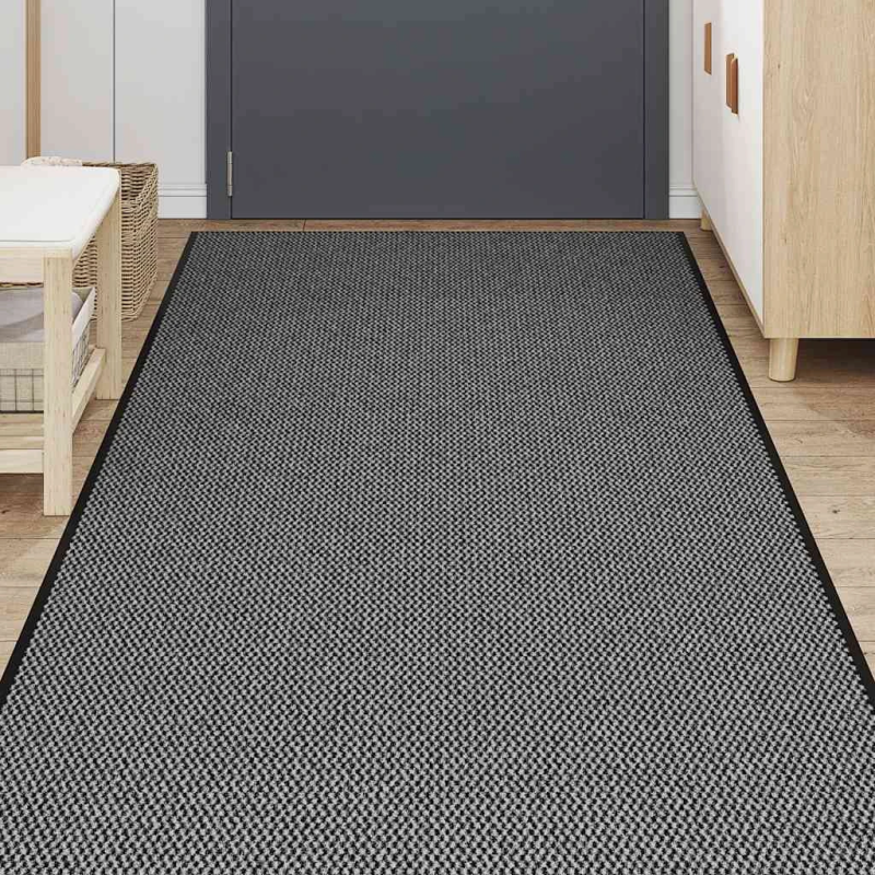 vidaXL durvju paklājs, antracītpelēks, 115x400 cm