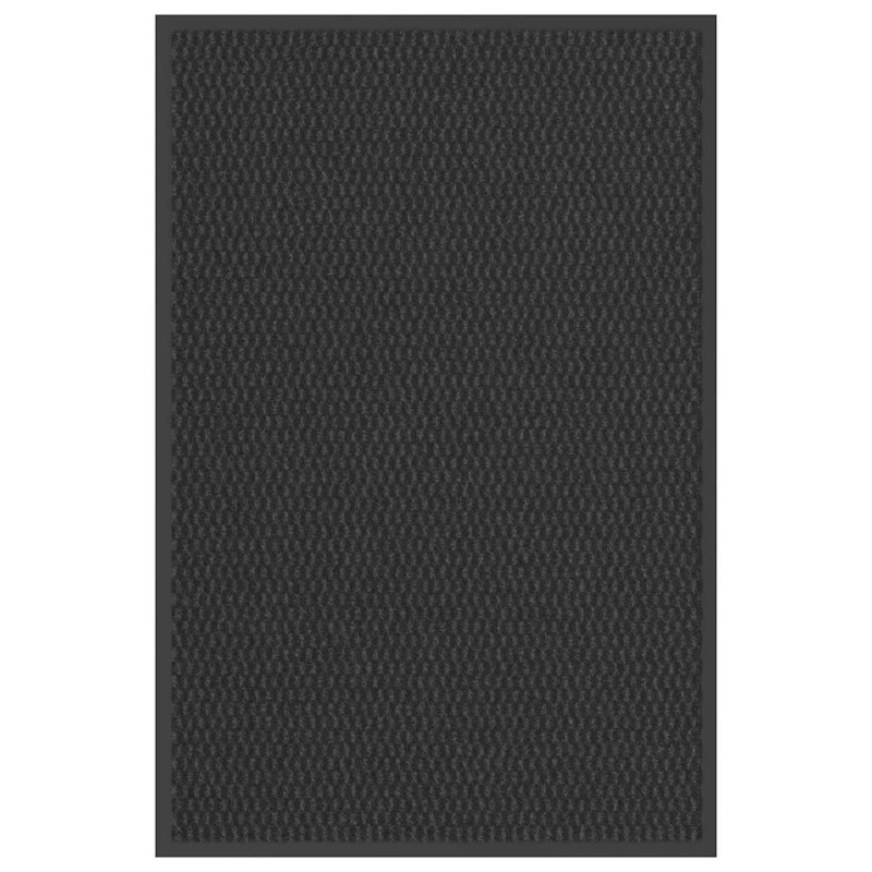 vidaXL durvju paklājs, melns, 60x90 cm