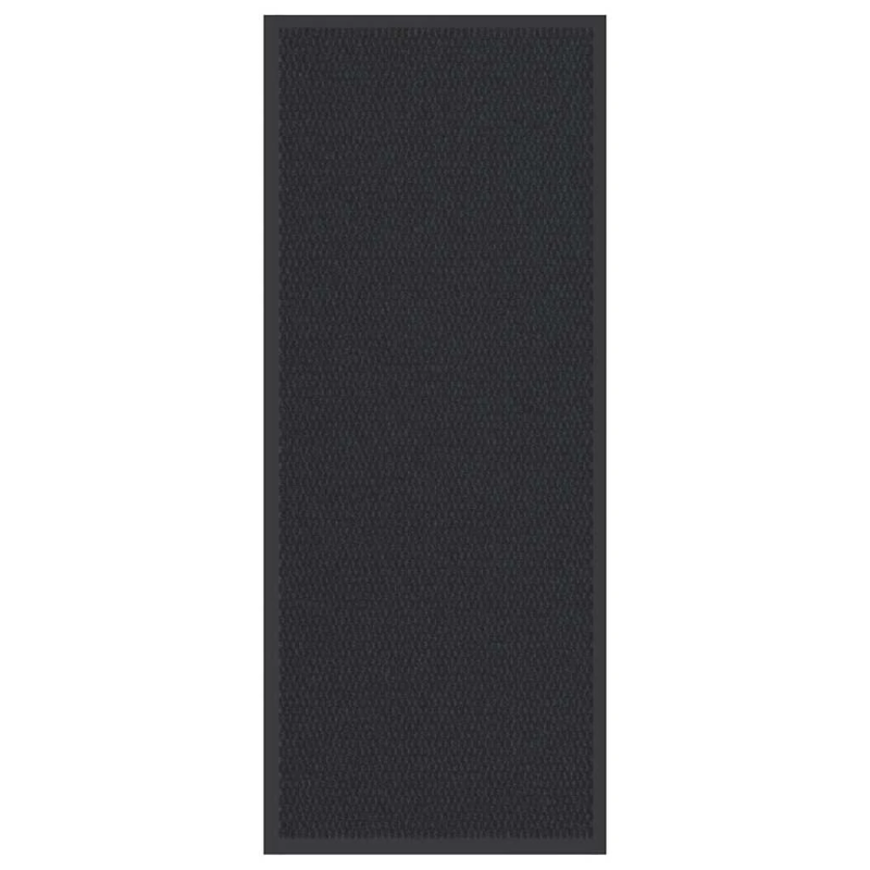 vidaXL durvju paklājs, melns, 60x150 cm