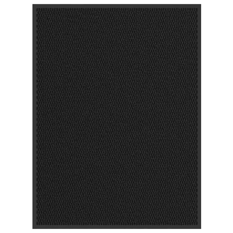 vidaXL durvju paklājs, melns, 80x120 cm