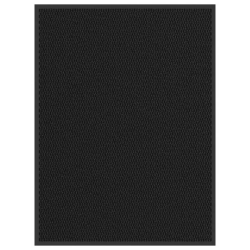 vidaXL durvju paklājs, melns, 90x120 cm