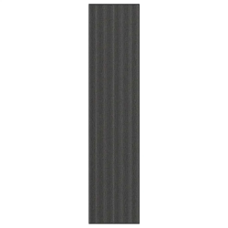 vidaXL durvju paklājs, svītrains, melns un pelēks, 115x500 cm