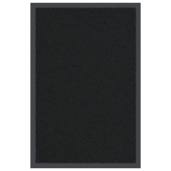 vidaXL durvju paklājs, melns, 40x60 cm