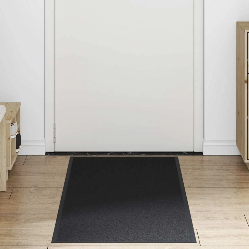 vidaXL durvju paklājs, melns, 60x180 cm