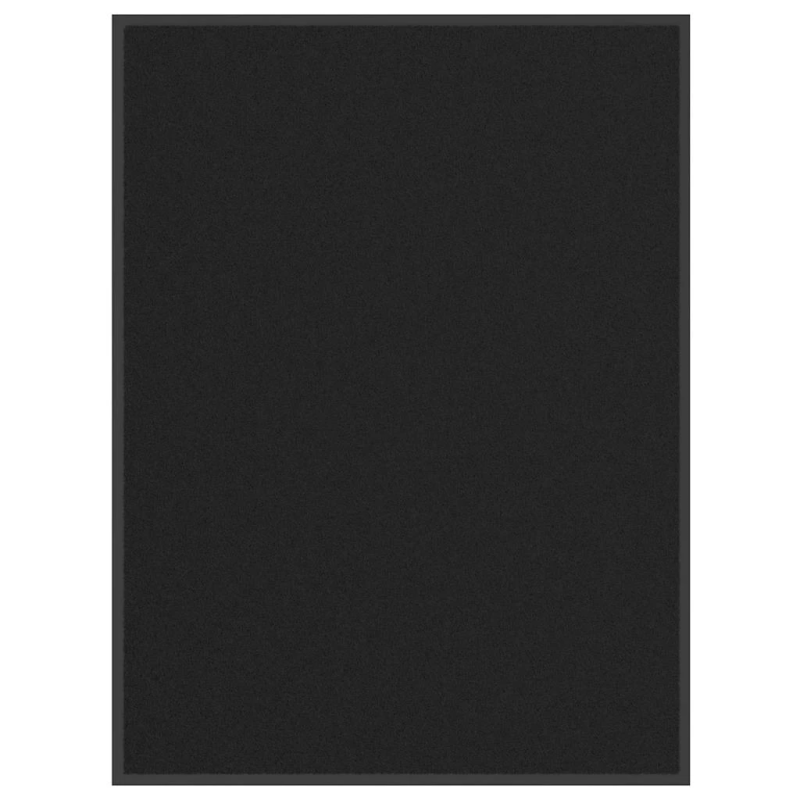 vidaXL durvju paklājs, melns, 80x120 cm