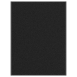 vidaXL durvju paklājs, melns, 90x120 cm