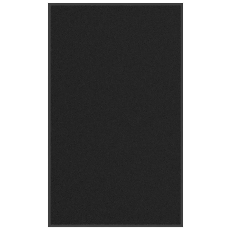 vidaXL durvju paklājs, melns, 90x150 cm