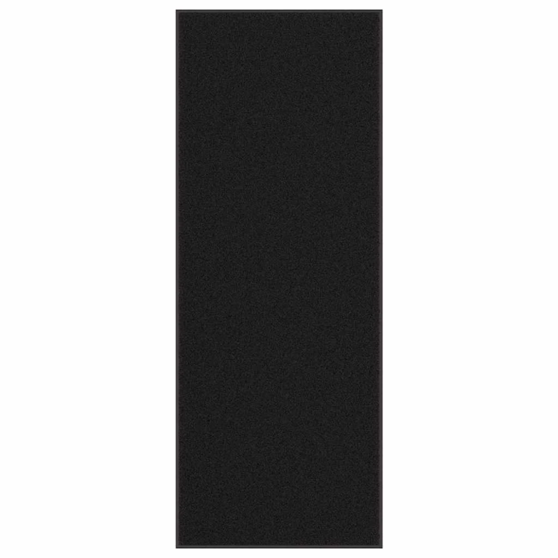 vidaXL durvju paklājs, melns, 115x300 cm