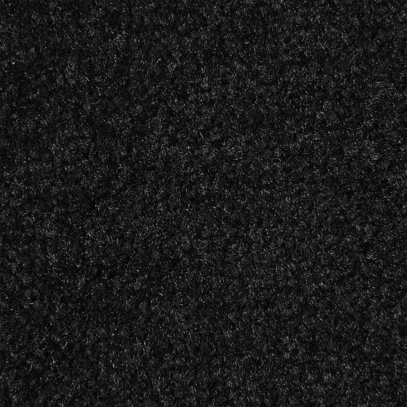 vidaXL durvju paklājs, melns, 115x400 cm