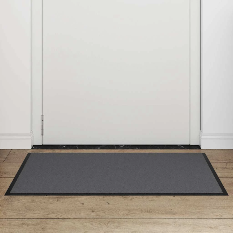 vidaXL durvju paklājs, antracītpelēks, 60x90 cm