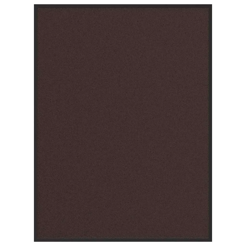 vidaXL durvju paklājs, brūns, 90x120 cm