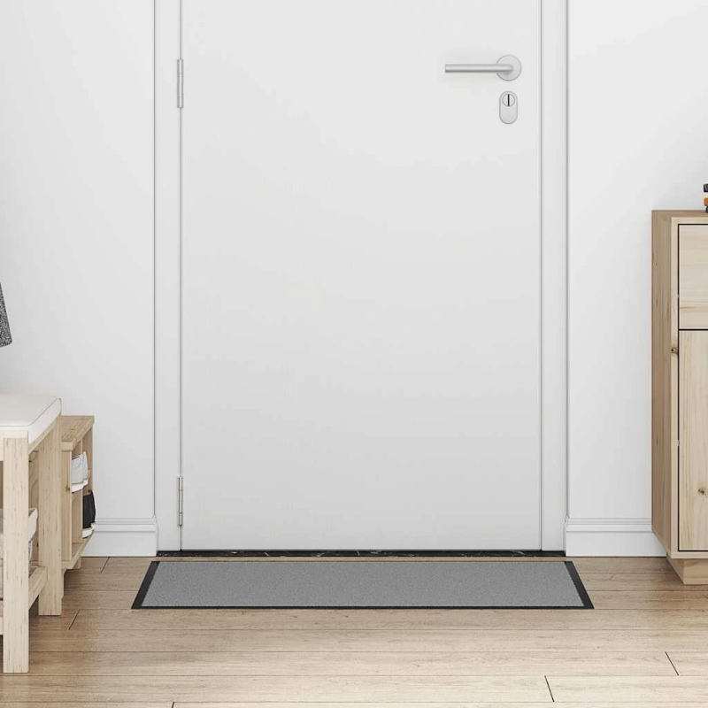 vidaXL durvju paklājs, pelēks, 60x90 cm