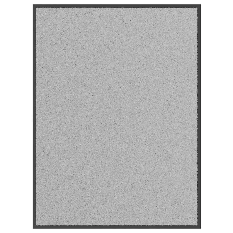 vidaXL durvju paklājs, 80x120 cm, pelēks