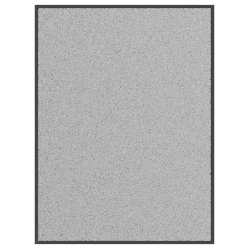 vidaXL durvju paklājs, pelēks, 90x120 cm