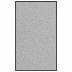 vidaXL durvju paklājs, pelēks, 90x150 cm