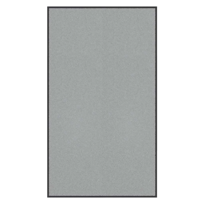 vidaXL durvju paklājs, pelēks, 115x200 cm