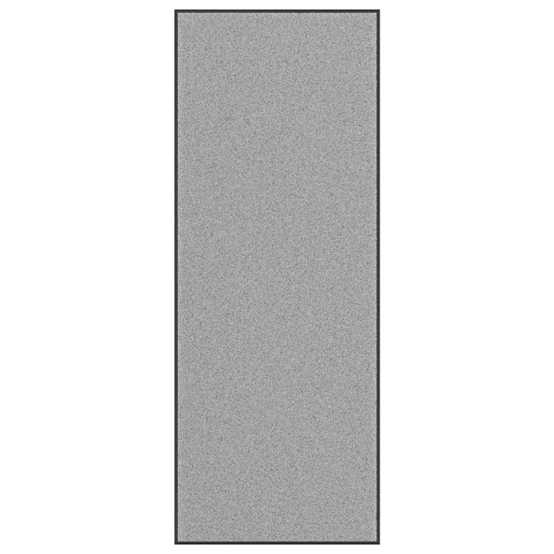 vidaXL durvju paklājs, pelēks, 115x300 cm