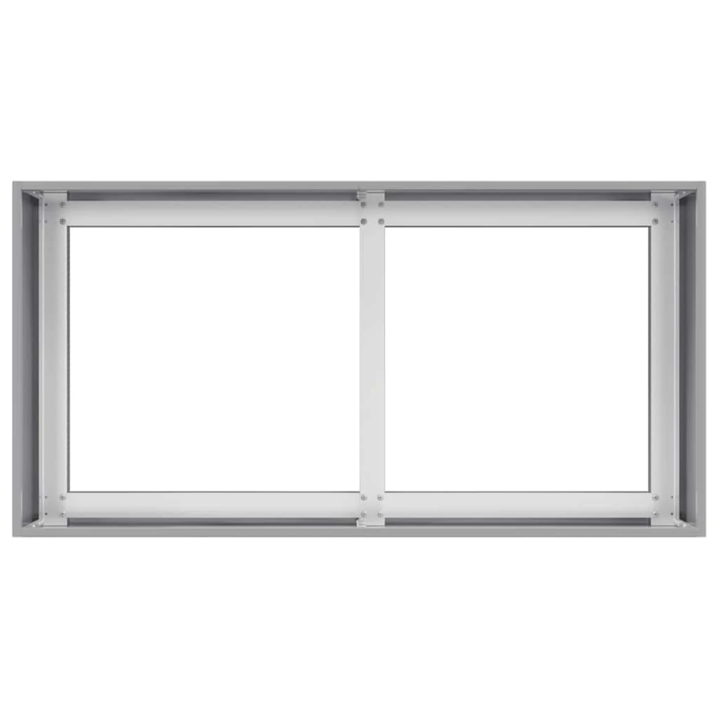 vidaXL puķu kaste, 80x40x40 cm, cinkots tērauds