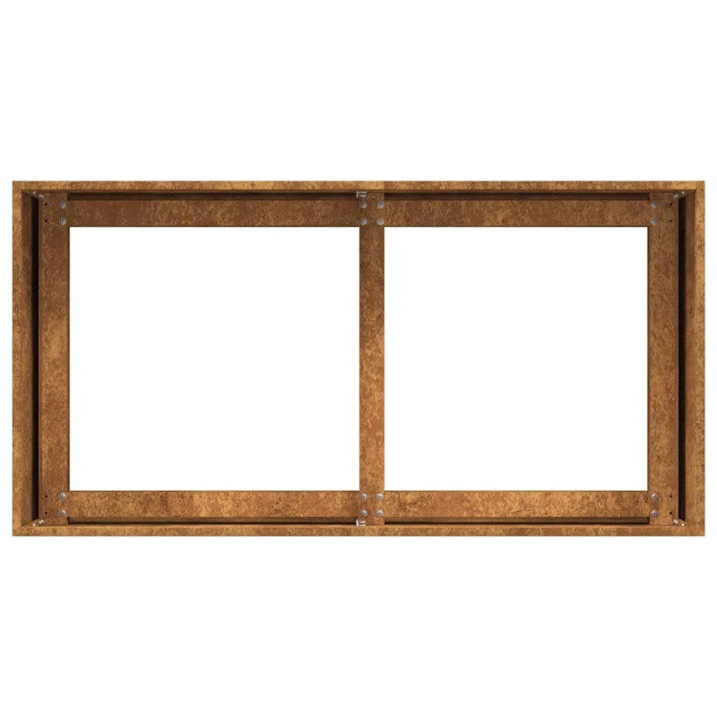 vidaXL puķu kaste, rūsas, 80x40x40 cm, izturīgs tērauds