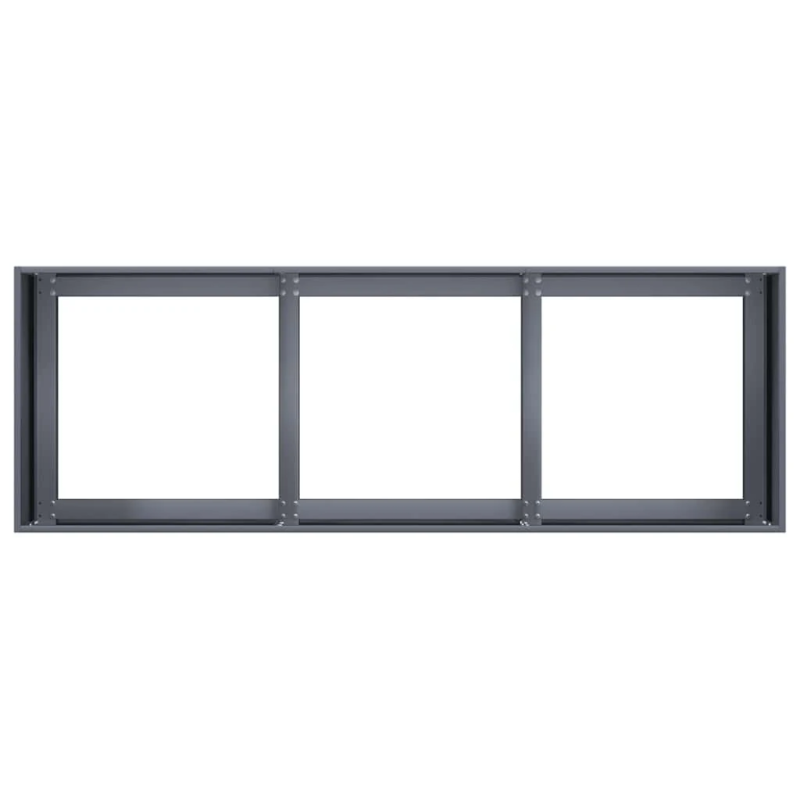 vidaXL puķu pods, antracīta krāsā, 120x40x40 cm, auksti velmēts tērauds