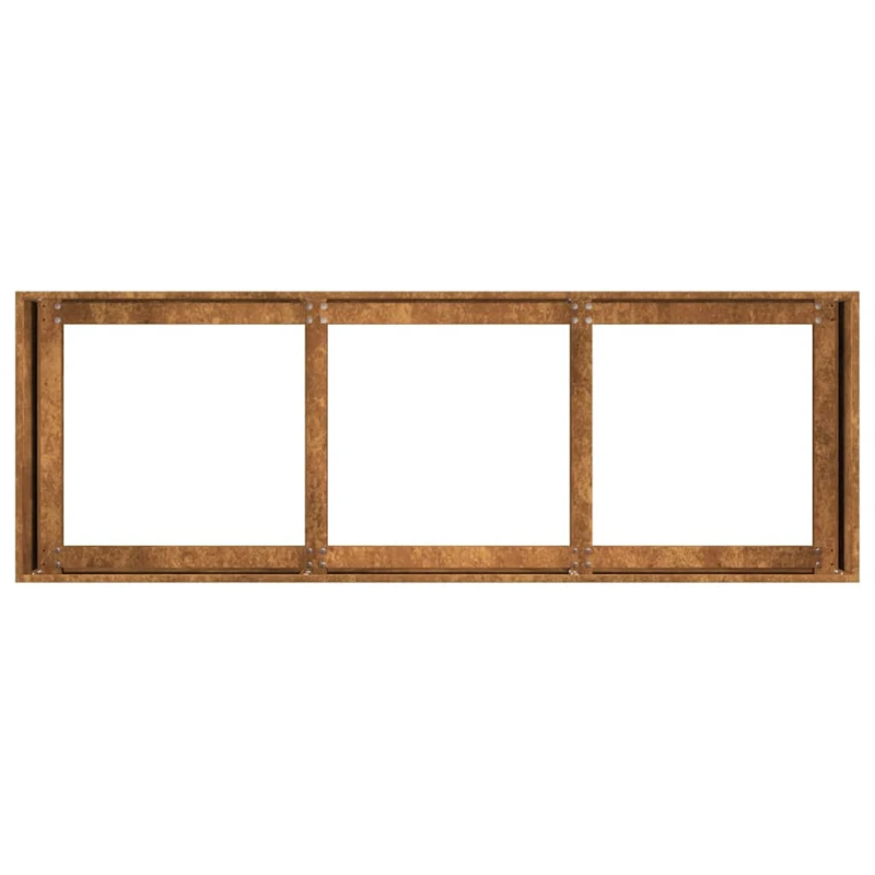 vidaXL puķu kaste, rūsas, 120x40x40 cm, izturīgs tērauds