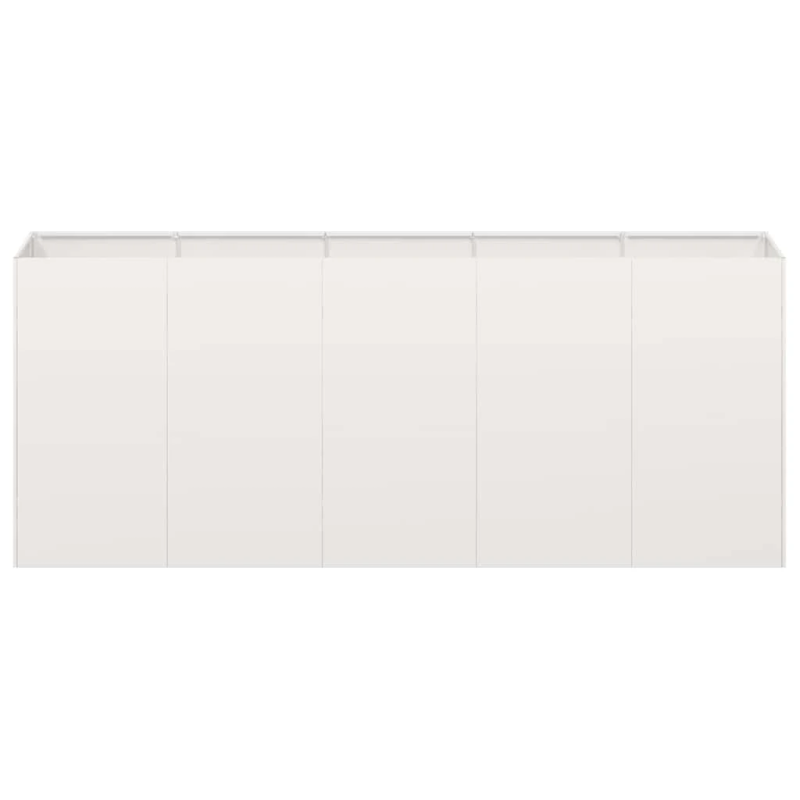 vidaXL puķu kaste, 200x40x80 cm, nerūsējošs tērauds