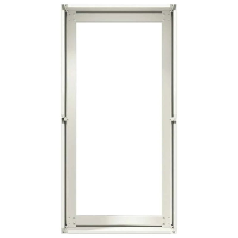 vidaXL puķu kaste, balta, 40x80x40 cm, auksti velmēts tērauds