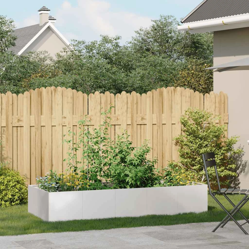 vidaXL puķu kaste, 200x80x40 cm, nerūsējošs tērauds