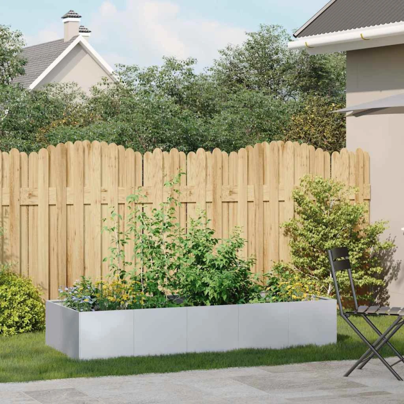 vidaXL puķu kaste, 200x80x40 cm, cinkots tērauds