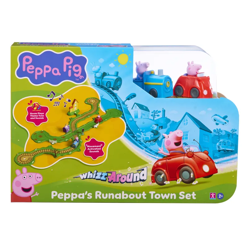 PEPPA PIG Whizz Around Peppas dienas izbrauciens rotaļu komplekts
