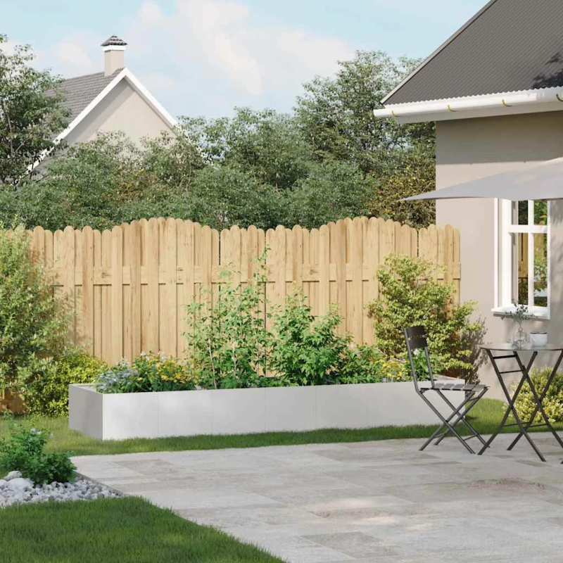 vidaXL puķu kaste, 280x80x40 cm, nerūsējošs tērauds