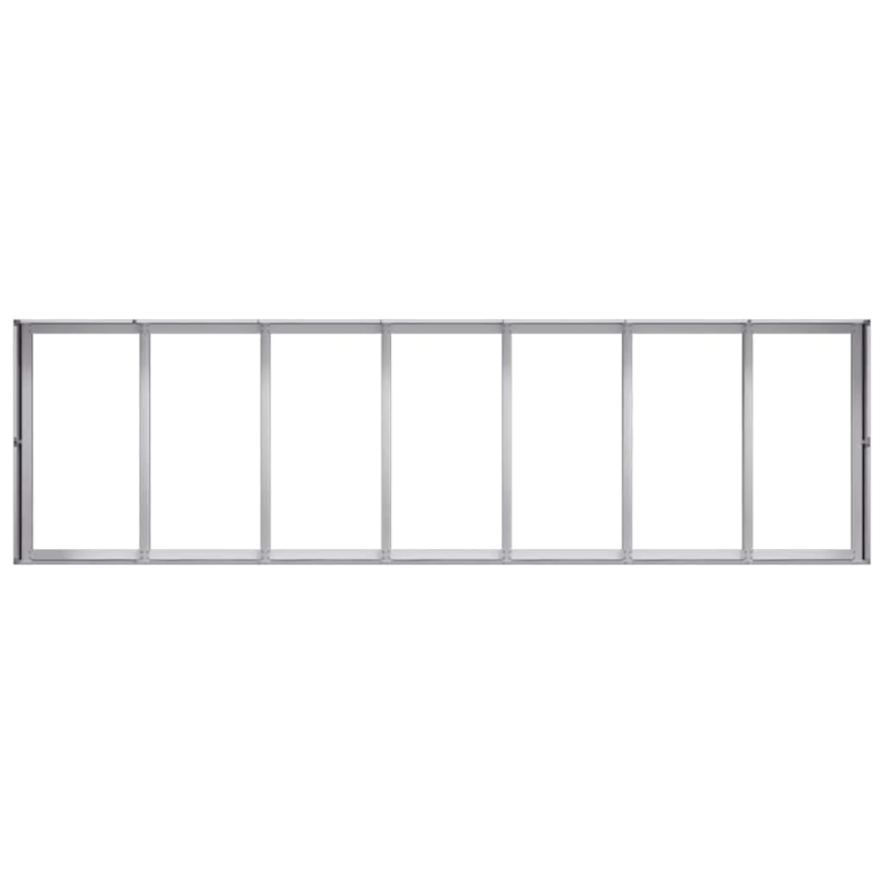 vidaXL puķu kaste, 280x80x40 cm, cinkots tērauds