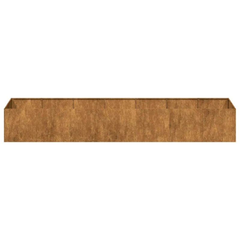 vidaXL puķu kaste, rūsas, 280x80x40 cm, izturīgs tērauds