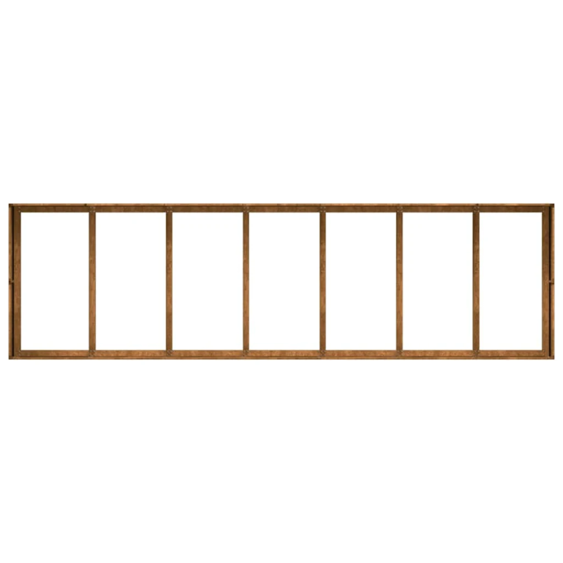 vidaXL puķu kaste, rūsas, 280x80x40 cm, izturīgs tērauds