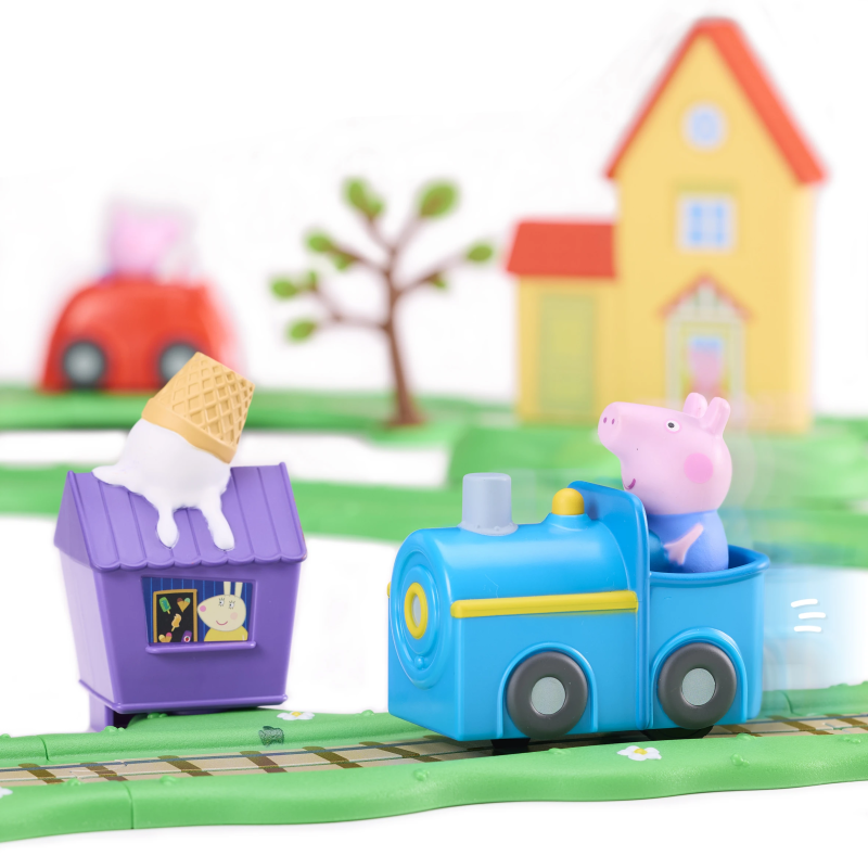 PEPPA PIG Whizz Around Peppas dienas izbrauciens rotaļu komplekts