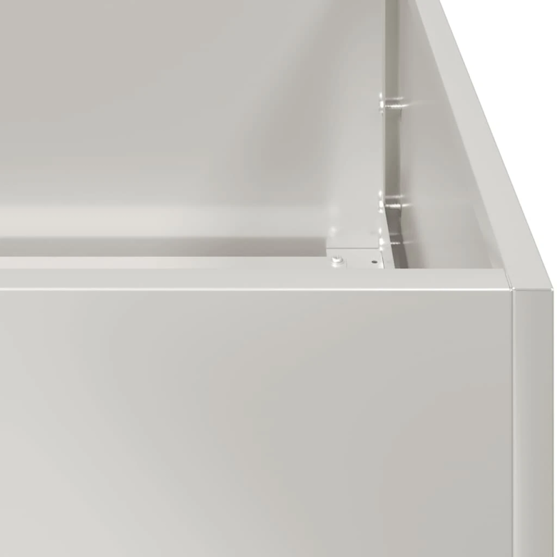 vidaXL puķu kaste, 360x80x40 cm, nerūsējošs tērauds