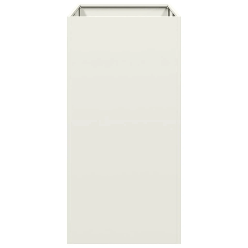 vidaXL puķu kaste, balta, 40x80x80 cm, tērauds